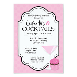 Cupcakes And Cocktails Invitations 3