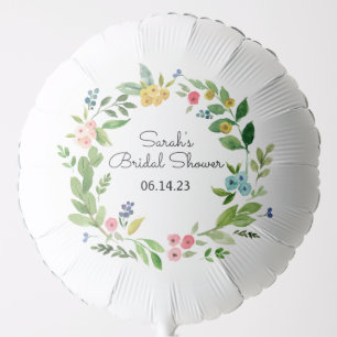Bridal Shower  Custom Balloon Flower Wreath Spring