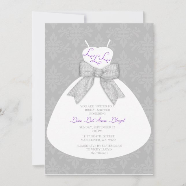 Bridal Shower Custom Invitation (Front)