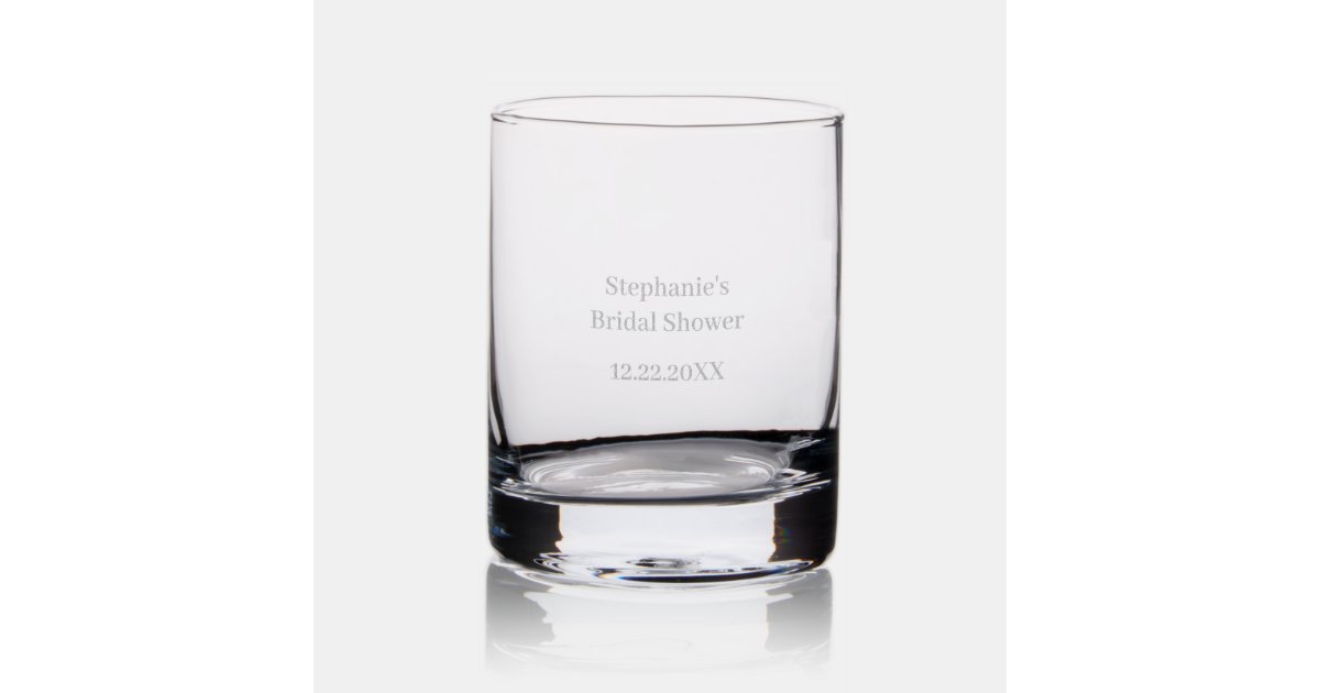 bridal-shower-custom-name-wedding-gift-party-favor-rocks-glass-zazzle