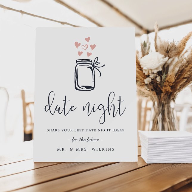 Bridal Shower Date Night Jar Sign (Creator Uploaded)