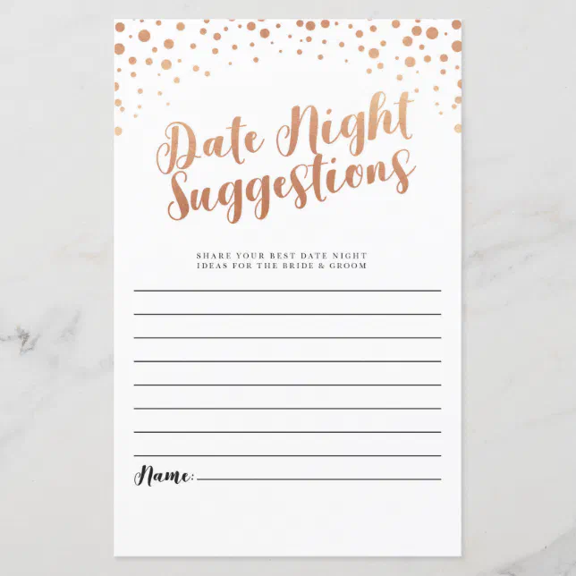 bridal-shower-date-night-suggestions-rose-gold-wed-zazzle