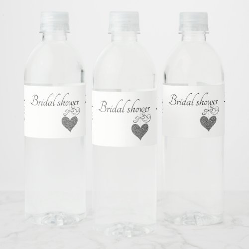 bridal shower decoration water bottle label