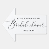 Bridal Shower Directional Arrow | Minimal This Way