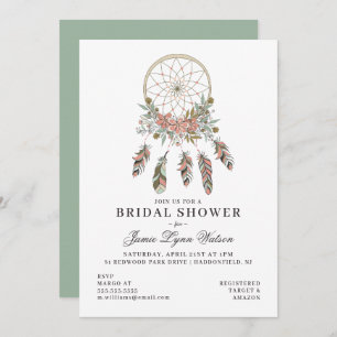 Bridal Shower Dream Catcher Invitation