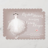 Bridal Shower Dress Invitation (Front/Back)