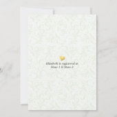 Bridal Shower Elegant Gold Foil Pineapple Couple Invitation (Back)