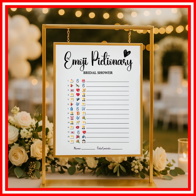 Bridal Shower Emoji Pictionary Bridal Emoji Games (Creator Uploaded)