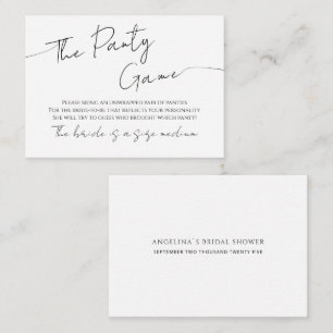 Bridal shower Enclosure Cards in a modern design.