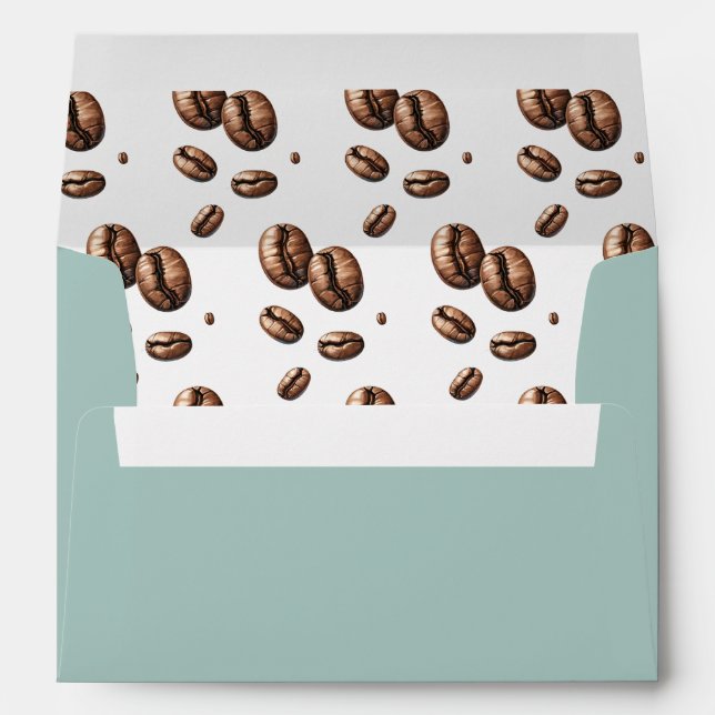 Bridal Shower Envelopes Love is Brewing Coffee (Back (Bottom))