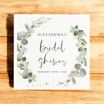 Bridal Shower Eucalyptus Greenery Succulent Napkins<br><div class="desc">Eucalyptus Greenery Succulent Botanical Watercolor Spring Wedding Napkins on white background - includes beautiful and elegant script typography with modern botanical leaves and greenery for the special Wedding day celebration.</div>