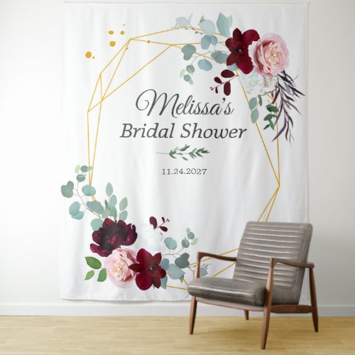 Bridal Shower Eucalyptus Photo Booth Backdrop
