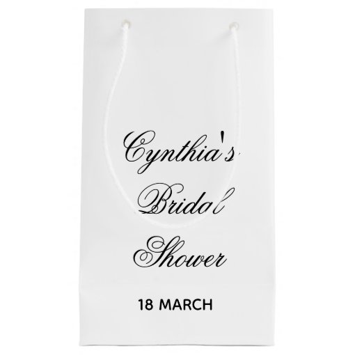Bridal Shower Favor Bags Zazzle