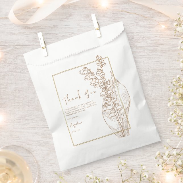 Bridal Shower Favor Bags. Bag (Clipped)