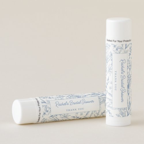 Bridal Shower Favor Blue French Toile Paraben Free