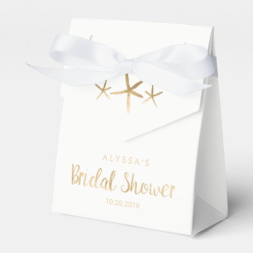 Bridal Shower Favor Box _ Beach Ocean Starfish