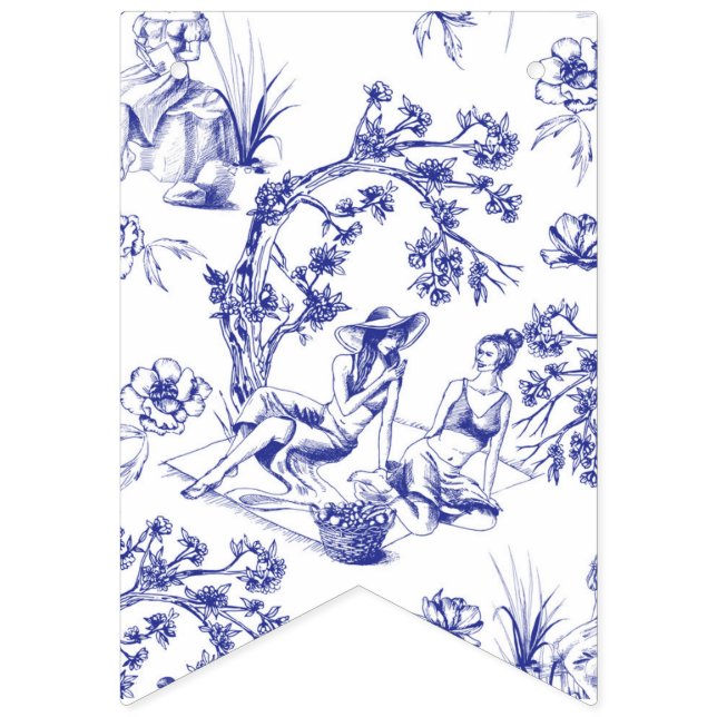 Bridal Shower Favor Box Bunting Flags (First Flag)