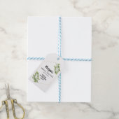 Bridal Shower Favor Gift Tag greenery botanical (With Twine)