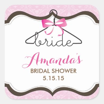 Bridal Shower Favor Labels by ThreeFoursDesign at Zazzle