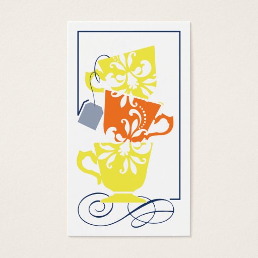 Customizable Bridal Shower Favor Tag - Tea Business Card Template