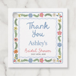 Bridal Shower Favor Tags