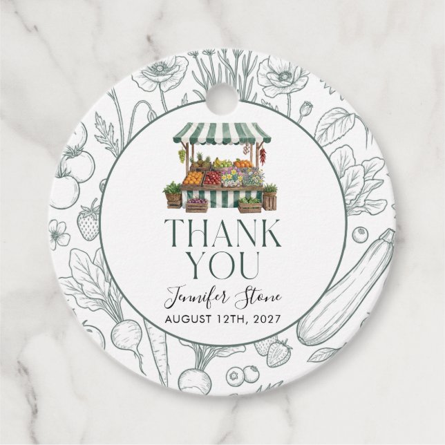  Bridal Shower  Favor Tags (Front)