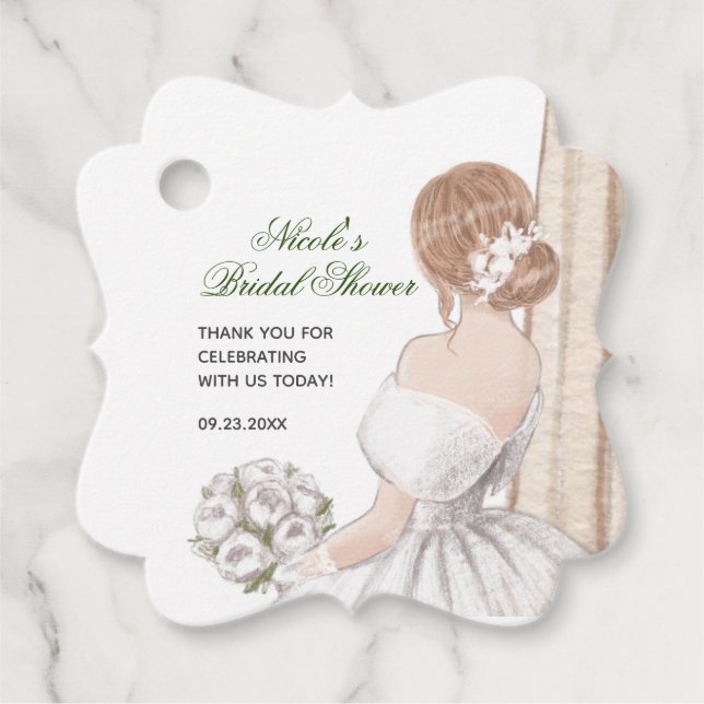 Bridal Shower Favor / Thank You Tag (Front)