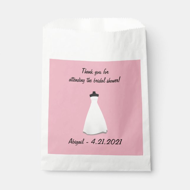 Bridal Shower Favors Bag (Front)
