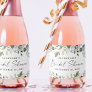 Bridal Shower Favors Elegant Greenery Mini Bottle Sparkling Wine Label