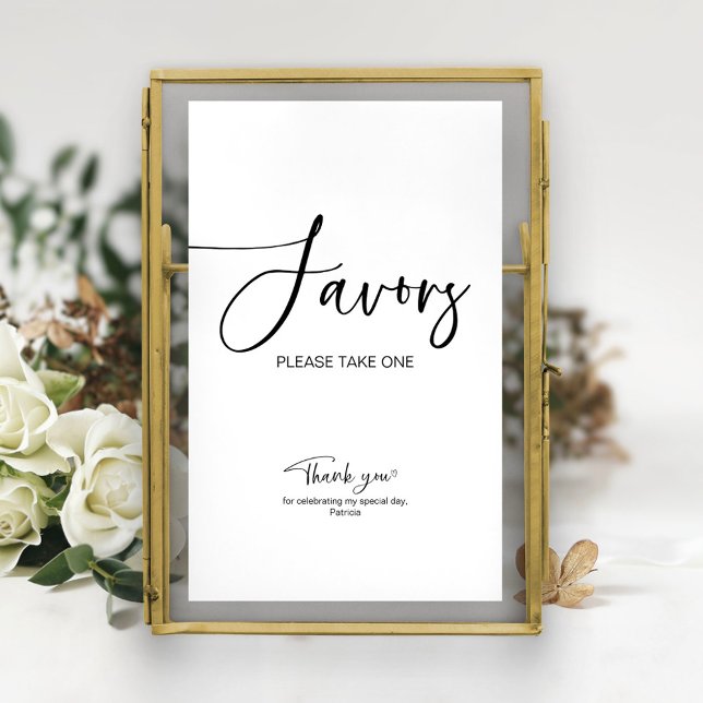Bridal Shower Favors Sign (Creator Uploaded)