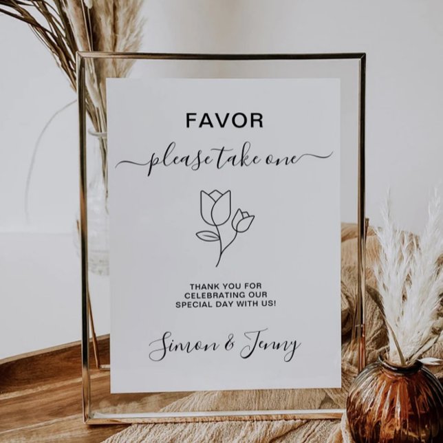 Bridal Shower Favors Sign Template (Bridal Shower Favors Sign Template)