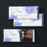 Bridal shower favors something blue hydrangea hershey bar favors<br><div class="desc">Bridal shower favors something blue hydrangea blooms personalized chocolates,  edible favors for garden themed blue floral bridal shower.</div>