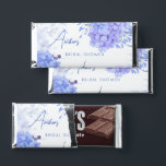 Bridal shower favors something blue hydrangea hershey bar favors<br><div class="desc">Bridal shower favors something blue hydrangea blooms personalized chocolates,  edible favors for garden themed blue floral bridal shower.</div>