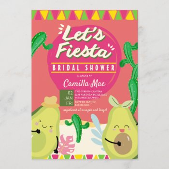 Bridal Shower Fiesta Invitation by party_depot at Zazzle