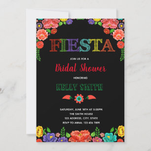 Bridal shower fiesta party invitation