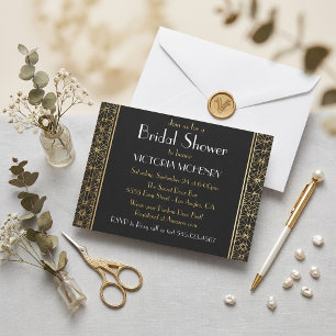 Bridal Shower Flapper Great Gatsby Harlem Nights Invitation