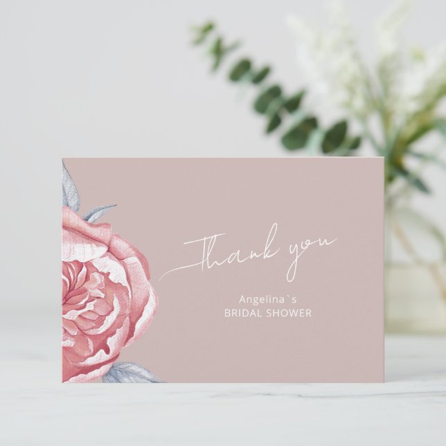 Bridal Shower  flat  thank you card  (Standing Front)