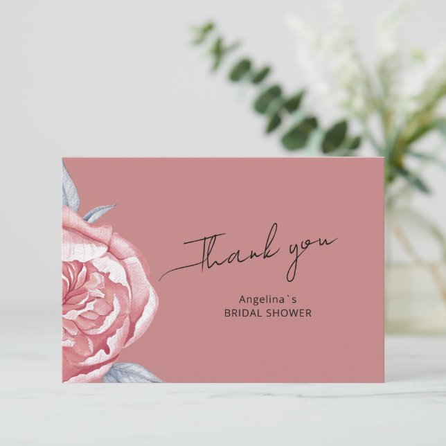 Bridal Shower  flat  thank you card  (Standing Front)