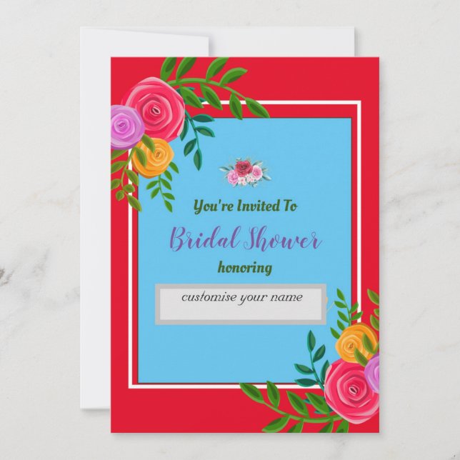  Bridal_Shower_ Floral_Design_Invitation Invitation (Front)