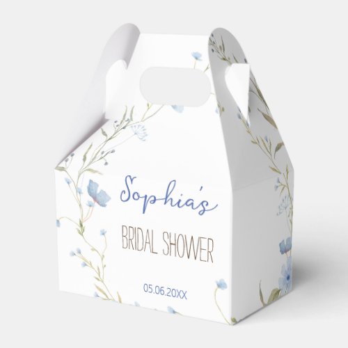 Bridal Shower Floral Gable Favor Box