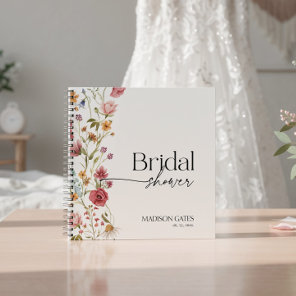 Bridal Shower Floral Guest Notebook