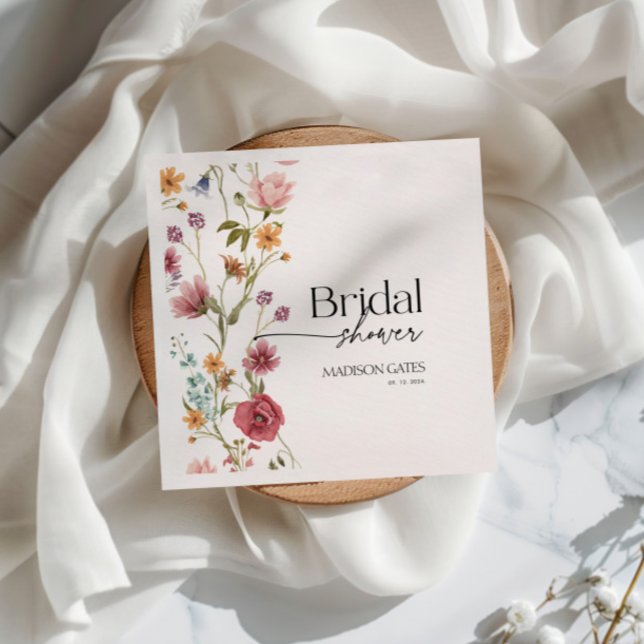 Bridal Shower Floral Napkins (Creator Uploaded)