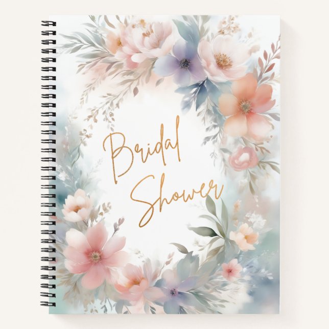 Bridal Shower floral Notebook (Front)
