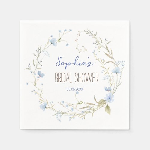 Bridal Shower Floral Paper Napkins
