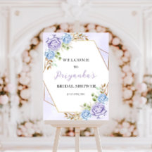 Bridal Shower Floral Welcome