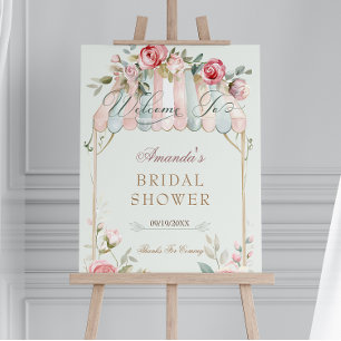 Bridal Shower Floral Welcome Sign