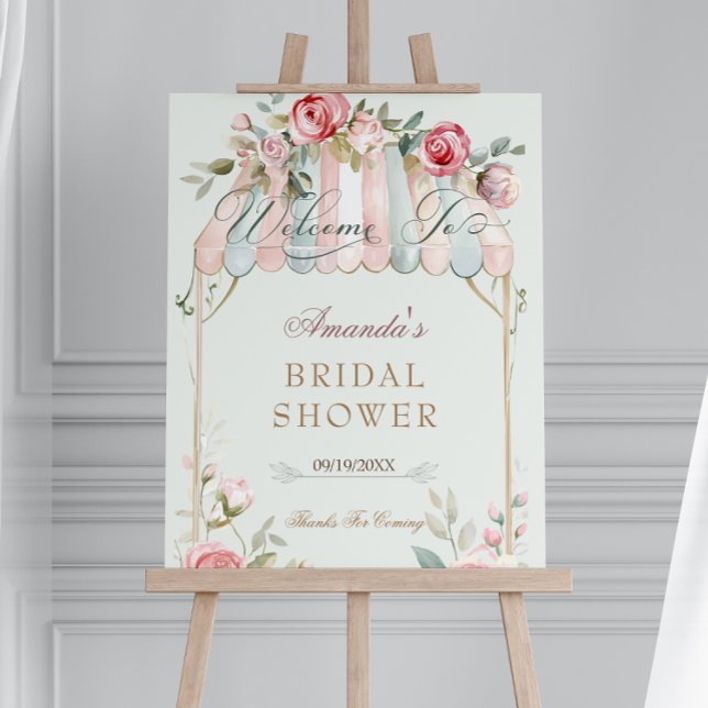 Bridal Shower Floral Welcome Sign (Creator Uploaded)