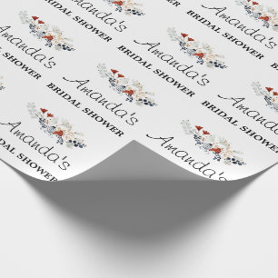 Bridal shower Floral Wrapping Paper