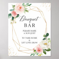 Colorful Flowers Mimosa Bar Sign, Bridal Shower Sign, Printable File, Edit  Yourself, SH40