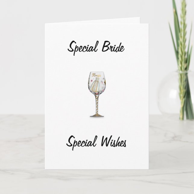 BRIDAL SHOWER FOR SPECIAL BRIDE CARD (Front)
